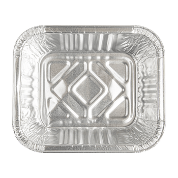 Barquette rectangulaire en aluminium - 500 ml - 15x12.5x4.3(h)cm - Carton de 2200 unités