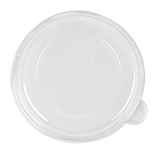 Couvercle haut en PET pour bol en cellulose naturelle 250 ml - carton de 1500 unités