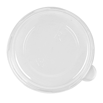 Couvercle haut en PET pour bol en cellulose naturelle 250 ml - carton de 1500 unités