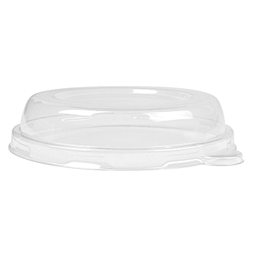 Couvercle haut en PET pour bol en cellulose naturelle 250 ml - carton de 1500 unités