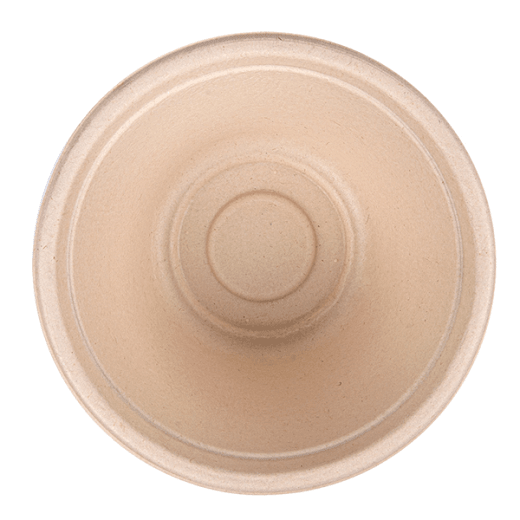 Saladier en cellulose naturelle fibre de canne à sucre  - Naturel - 750 ml - carton de 600 unités