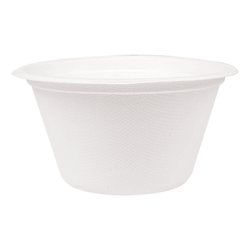 Saladier en cellulose naturelle fibre de canne à sucre  - Blanc - 750 ml - carton de 600 unités