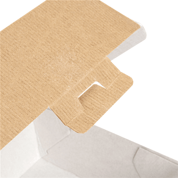 Coque burger jumbo en carton nano-micro KRAFT 13x12.5x9 cm - carton de 500 unités