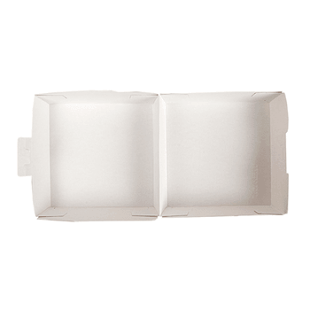 Coque burger large en carton nano-micro KRAFT 14.2x13.7x6.1 cm - carton de 500 unités