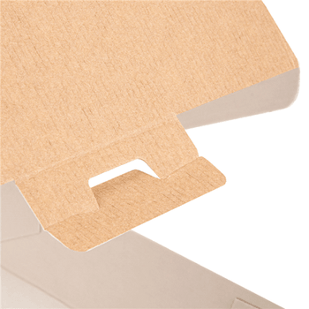 Coque burger large en carton nano-micro KRAFT 14x13.7x6.1 cm - paquet de 50 unités