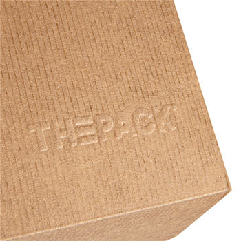 Coque burger large en carton nano-micro KRAFT 14x13.7x6.1 cm - paquet de 50 unités