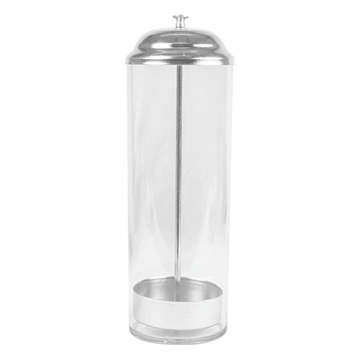 Distributeur de pailles en plastique 9 x 27 cm