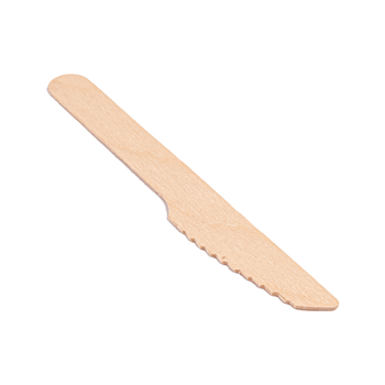Couteau en bois 14 cm - pack de 100 unités