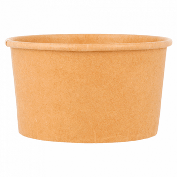 Pot à glace en carton neutre 180 ml - paquet de 50 unités