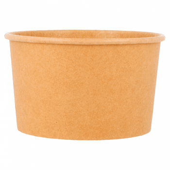 Pot à glace en carton neutre 240 ml - paquet de 50 unités