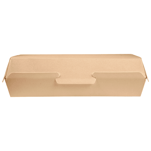 Coque Panini en carton nano-micro KRAFT 26x12x7 cm - paquet de 50 unités