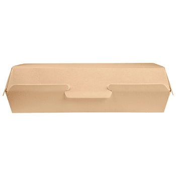 Coque Panini en carton nano-micro KRAFT 26x12x7 cm - paquet de 50 unités