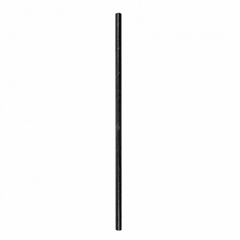 Paille droite en sachet individuel noires en PAPIER recyclable 0.6 x 21 cm - paquet de 250 pailles