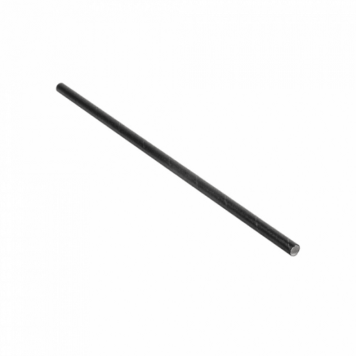 Paille droite en sachet individuel noires en PAPIER recyclable 0.6 x 21 cm - paquet de 250 pailles