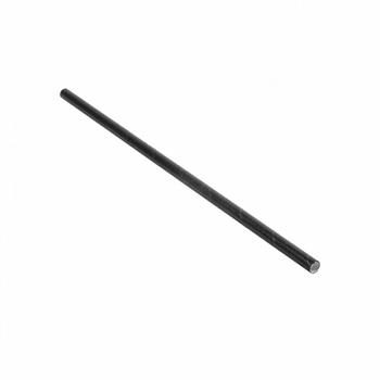 Paille droite en sachet individuel noires en PAPIER recyclable 0.6 x 21 cm - paquet de 250 pailles