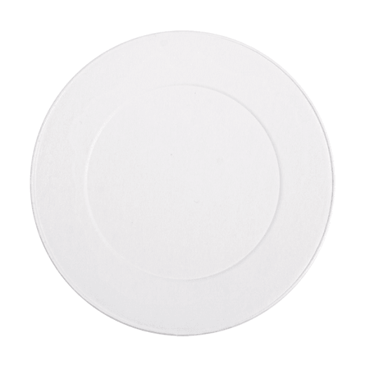 Couvercle BLANC en carton pour gobelet a café 24 cl - paquet de 50 unités