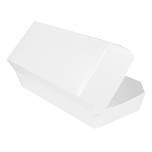 Coque Panini en carton nano-micro BLANCHE 26x12x7 cm - carton de 300 unités