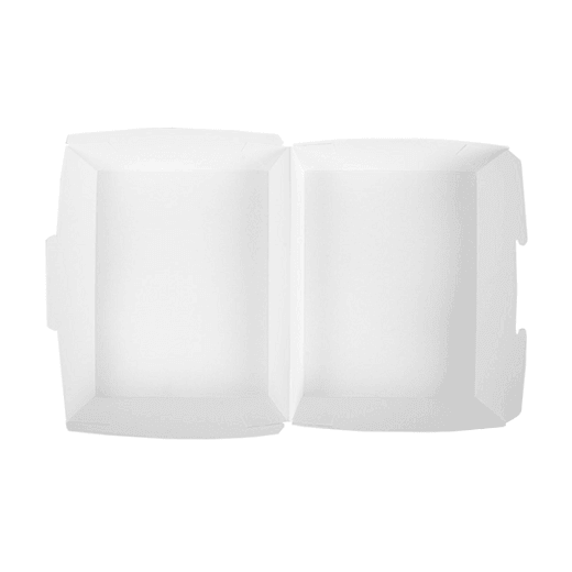 Lunch Box en carton nano-micro Blanche 22.5x17.5x8.5 cm - carton de 300 unités