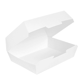 Lunch Box en carton nano-micro Blanche 22.5x17.5x8.5 cm - carton de 300 unités