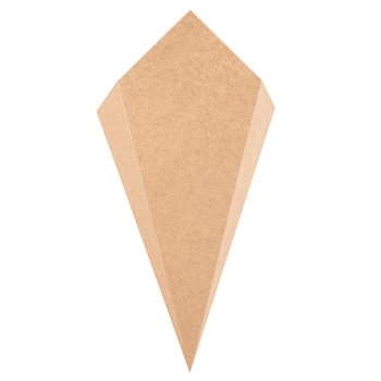 Cornet pour frites ou churros en carton ondulé nano-micro 250g - paquet de 200 unités