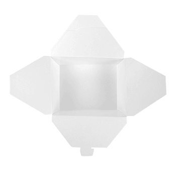 Boîte américaine étanche en carton nano-micro Blanche 1350 ml - carton de 300 unités