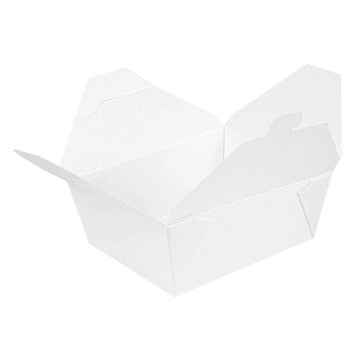 Boîte américaine étanche en carton nano-micro Blanche 1350 ml - carton de 300 unités