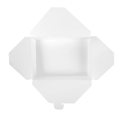 Boîte américaine étanche en carton nano-micro Blanche 1470 ml - carton de 300 unités