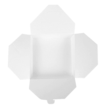 Boîte américaine étanche en carton nano-micro Blanche 2910 ml - carton de 100 unités