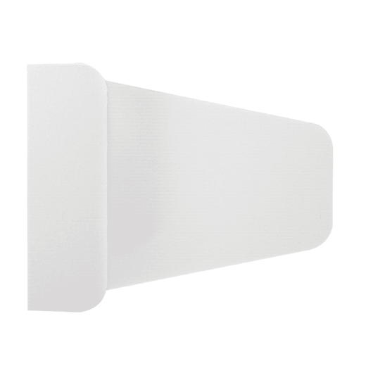 Attrape pizza en carton ondulé nano micro BLANC - 12 x 15.4 x 2.7 cm - carton de 1600 unités