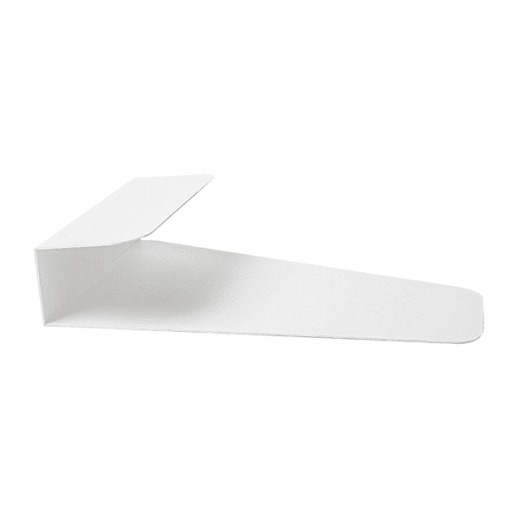 Attrape pizza en carton ondulé nano micro BLANC - 12 x 15.4 x 2.7 cm - carton de 1600 unités