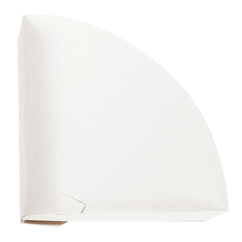 Barquette à crêpe en carton ondulé nano micro MARRON - 17 x 17 x 2.5 cm - carton de 800 unités