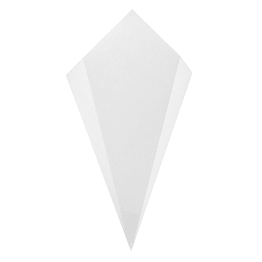 Cornet pour frites ou churros BLANC en carton ondulé nano-micro 100g - carton de 1600 unités