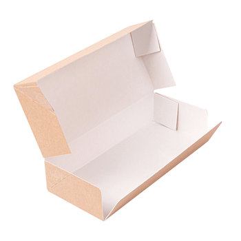 Boîte KRAFT en carton nano-micro pour macarons ou sushi  20x9x4.5cm - carton de 400 unités