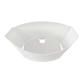 Pochette à frites BLANCHE en carton nano-micro 165g - 13.5x8.5x16cm - carton de 1200 unités