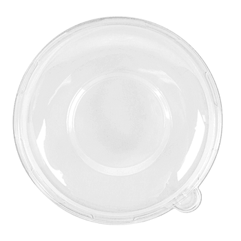 Couvercle haut en PET pour bol rond en cellulose naturelle fibre de canne à sucre - carton de 400 unités