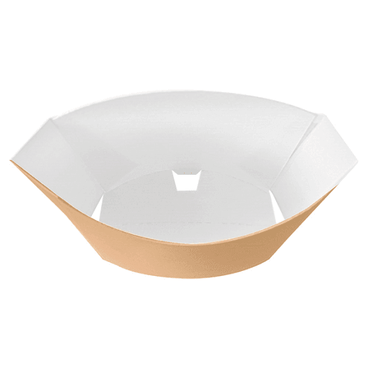 Pochette à frites MARRON en carton nano-micro 165g - 13.5x8.5x16cm - carton de 1200 unités