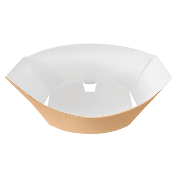 Pochette à frites MARRON en carton nano-micro 165g - 13.5x8.5x16cm - carton de 1200 unités