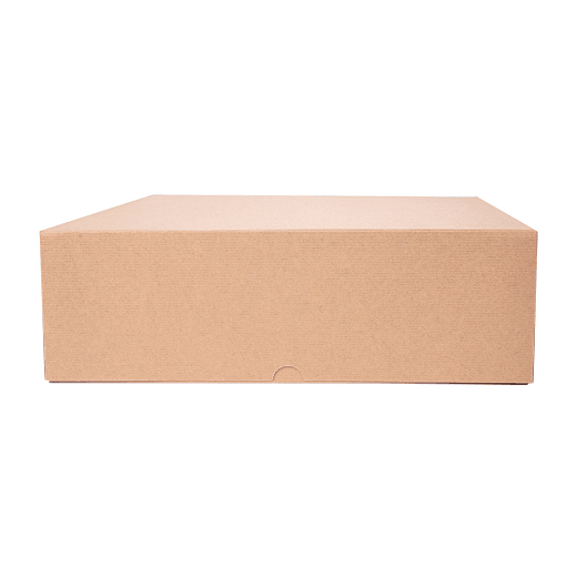 Boîte pâtissière MARRON 32x32x10(h) cm - carton de 100 unités