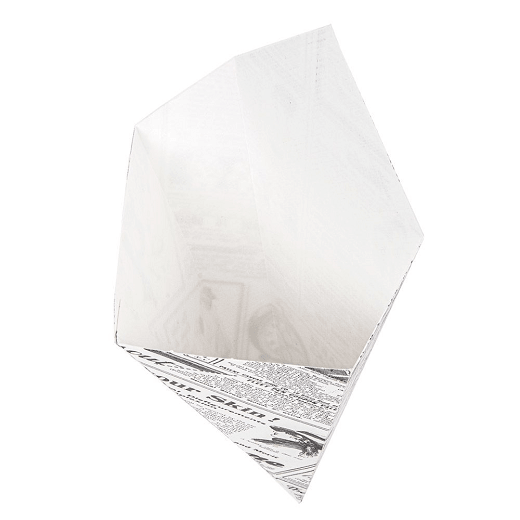 Cornet pour frites ou churros TIMES en carton ondulé nano-micro 250g - paquet de 200 unités