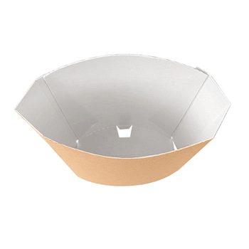 Pochette à frites en carton nano-micro 190g - 14.5x9.5x18cm - carton de 1200 unités