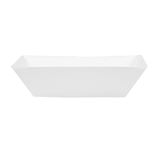 Barquette à frites carton ondulé BLANCHE nano-micro 120g - 7.4 x 4.8 x 3.3 cm - carton de 2400 unités