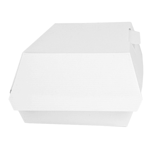 Mini Lunch Box en carton nano-micro Blanc 19.5x11.5x6.5 cm - carton de 300 unités