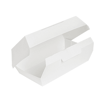 Mini Lunch Box en carton nano-micro Blanc 19.5x11.5x6.5 cm - carton de 300 unités