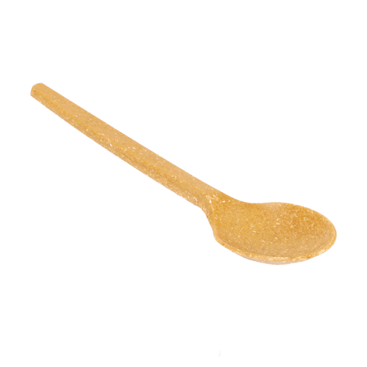 Cuillère réutilisable 125 fois en fibre de bois 17 cm - pack de 70 unités
