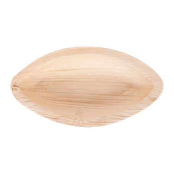 Barquette en feuille de palmier 11.5x6x1.7 cm - carton de 200 unités