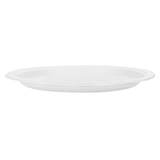 Assiette blanche en carton bio-laquées 26 cm ingraissable et biodégradable - carton de 300 unités
