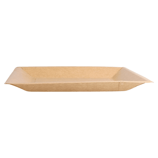 Assiette kraft en carton bio-laquées 18x18 cm ingraissable et biodégradable - carton de 400 unités