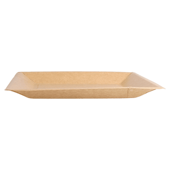 Assiette kraft en carton bio-laquées 18x18 cm ingraissable et biodégradable - carton de 400 unités