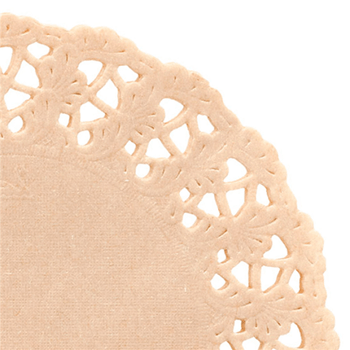 Dentelles rondes ajourées kraft Ø 16.5 cm - pack de 250 unités