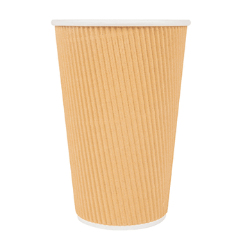 Gobelet KRAFT double paroi en carton 48 cl pour café et boissons chaudes - carton de 500 unités